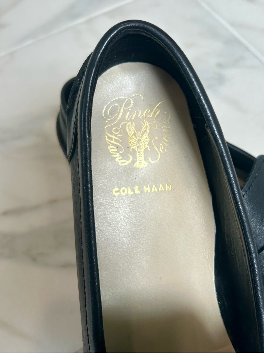 Cole Haan Pinch Hand Sewn Black Leather Classic Penny Loafers - Picture 8 of 10